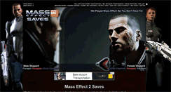 Desktop Screenshot of masseffect2saves.com
